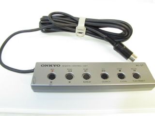 Vintage Onkyo Ta - 2070 Cassette Tape Deck Remote Control Unit Rc - 5t