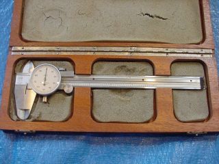 Vintage Tesa Dial Caliper,  Stainless Steel 6 Inches In 0.  001 Inches