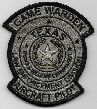 Tx Game Warden Aircraft Pilot Texas State Police Aviation Parks & Wildlife
