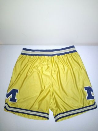Vintage Michigan Wolverines Fab Five Nike Team Sports Basketball Shorts Xl Ncaa