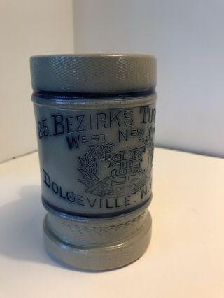 Antique Whites Of Utica,  Stoneware Mug,  Bezirks Turnfest 1894 Dolgeville,  Ny