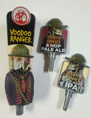 Belgium Voodoo Ranger Beer Tap Handle.  Brand With Metal Inserts