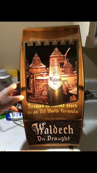 Vintage 1960’s Hamm’s Waldech Beer Light