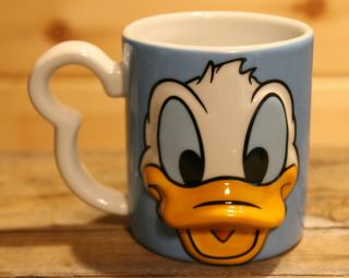 Disney Donald Duck Character Face Large Ceramic Coffee Mug Cup,