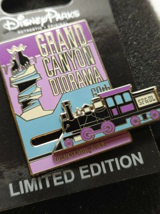 Disney Pin Cast Exclusive Steam Train Grand Canyon Diorama 60th Le 500 Slider