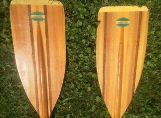 Vintage Sawyer Bent Shaft Canoe Paddles