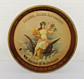 Antique 1910 Bartholomay Beer Ale And Porter Tip Tray Tough To Find Rochester Ny