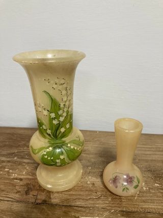 Two Italian Alabaster Vases