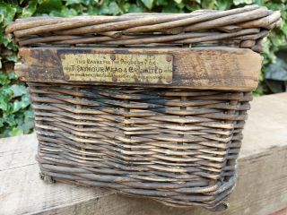 Antique Grocers Retail Delivery Basket Circa 19th Century T Seymour & Co Ltd