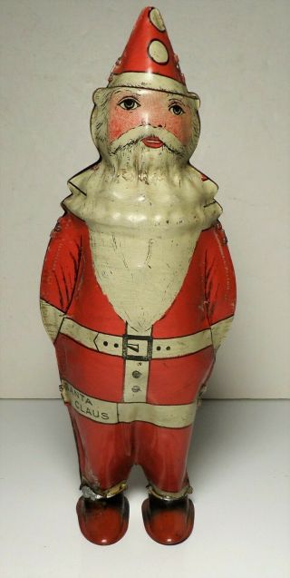 Vintage Tin Litho 1920’s Lindstrom Windup Santa Claus
