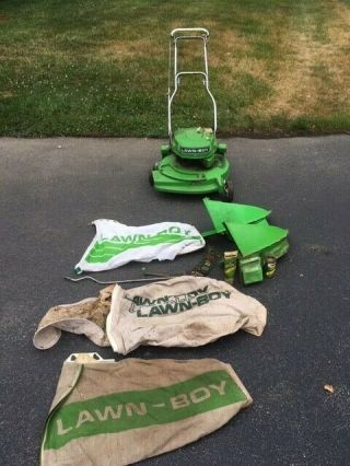 Vintage Deluxe Lawn - Boy 21 " 2 - Cycle Self Propelled Grass Mower 8237