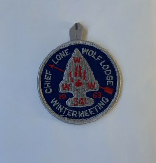 Oa Chief Lone Wolf Lodge 341 Winter 1969 Meeting Patch