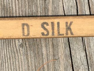 Vintage D Silk Name Stamp Koho 321 Team Ice Hockey Stick Wood 55”