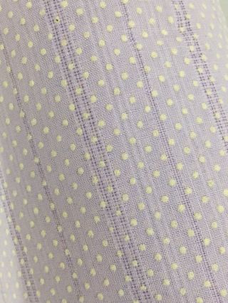 Vintage Lavender Flocked Swiss Dot Fabric 4 Yards Leno Weave 2