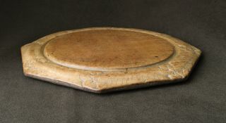 Vintage Octagonal Bread Board In Sycamore