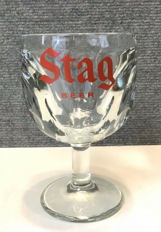 Stag Beer Heavy Glass Goblet - Mug - Thumbprint - Belleville,  Illinois