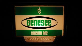 Vtg Genesee Cream Ale Beer Sign Light
