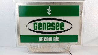 Vtg Genesee Cream Ale Beer Sign Light 2