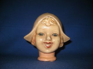 Rare Ww2 Vintage Dutch Doll Bisque Head By Unica Company.  " Liberation Doll "
