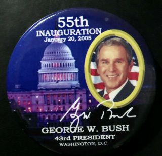 George W Bush 2005 (2nd Inauguration) Commemorative Button - Washington D.  C.