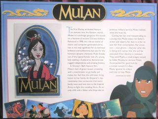 Willabee & Ward Disney Collector Card/patch Mulan 1998