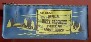 Walt Disney Davy Crockett Frontierland Pencil Pouch