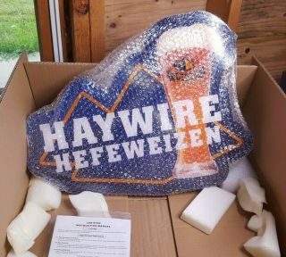Pyramid Breweries Haywire Hefeweizen Led Open Box Lighted Beer Sign