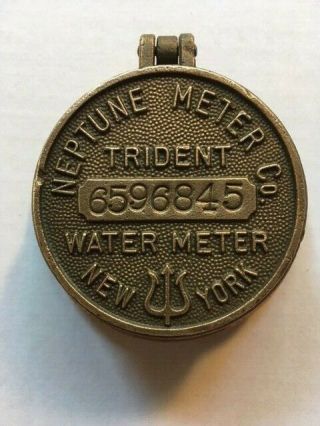 Vintage Brass Water Meter Cover