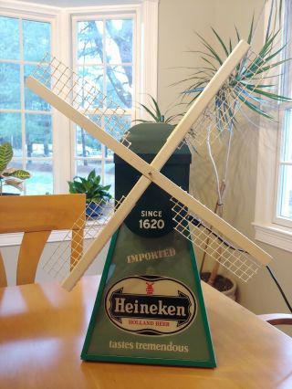 Vintage Heineken Lighted Windmill 2