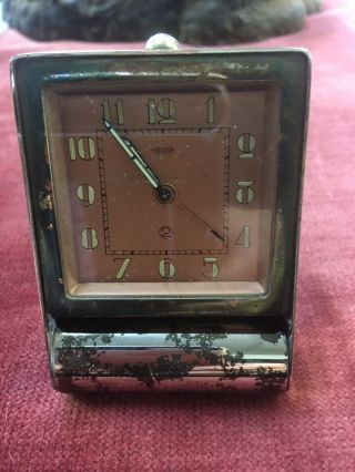 Vintage Jaeger - Lecoultre 2 Days Travel Alarm Clock.