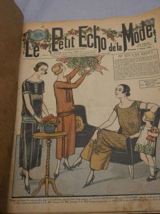 Very Art Deco Covers 1925 Le Petit Echo De La Mode - 52 Covers - Very Rare
