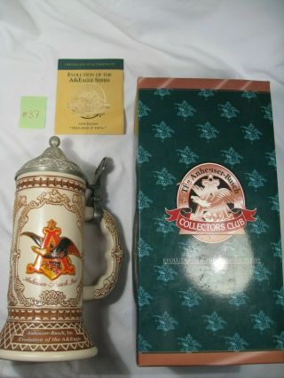 Anheuser - Busch Collectors Club Evolution Of The A&eagle Series 2004 Stein.  37