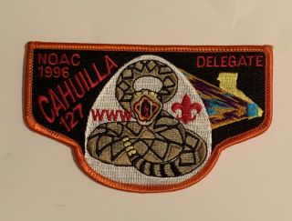 Oa Cahuilla Lodge 127 Noac 1996 Delegate Patch