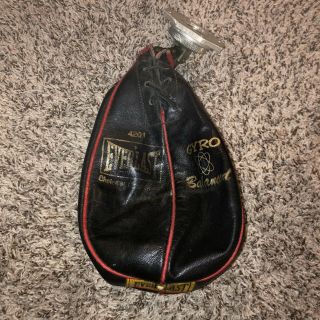 Vintage Everlast 4201 Leather Speed Bag With Vtg Swivel Gyro Balanced Usa Made