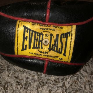 Vintage Everlast 4201 Leather Speed Bag With Vtg Swivel Gyro Balanced USA Made 3