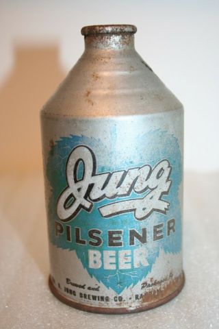 Jung Pilsener Beer Irtp Crowntainer - Wm.  G.  Jung Brewing Co. ,  Random Lake,  Wi.