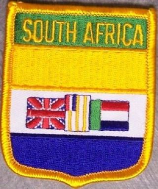 Embroidered International Patch National Flag Of South Africa Bunting