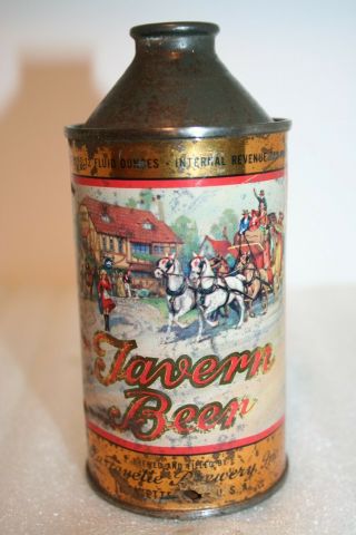 Tavern Beer Hp Irtp Cone Top - Lafayette Brewery Inc. ,  Lafayette,  Indiana