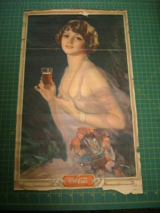 Vintage Coca Cola Lithograph Calendar Print 1920 