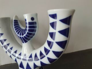 Sargadelos MCM Styled Porcelain Abstract Bird Candelabra 3