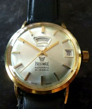 Precimax 21 Jewel Automatic Gents Vintage Timepiece