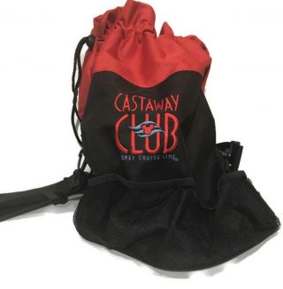 Walt Disney Castaway Club Disney Cruise Line Drawstring Bag Tote Sling Bag