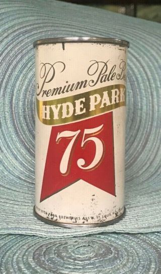 Hyde Park 75 Beer Flat Top Can: Hyde Park Breweries Assn,  St Louis,  Mo