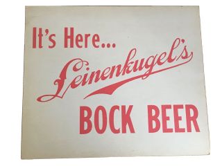 Vintage Leienkugel’s Bock Beer Sign