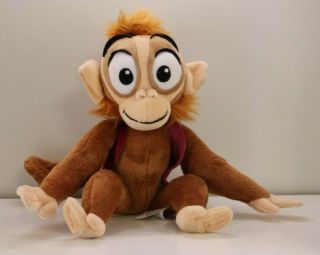 12 " Disney Store Aladdin Plush Abu Monkey With Velcro Hands And Feet