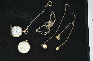 Vintage Pocket Watches Elgin And N.  Y.  Standard