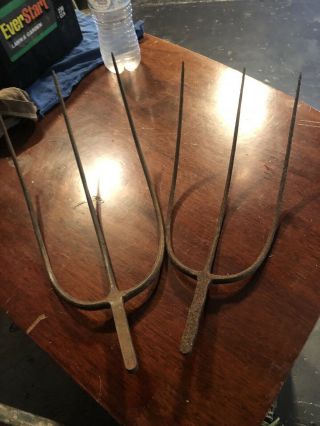 A Vintage 3 Prong Pitch Forks