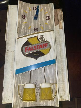 Vintage Falstaff Beer Sign With Movement