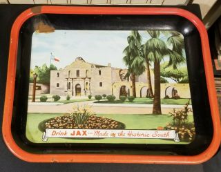 Vintage Jax Beer Tray The Alamo