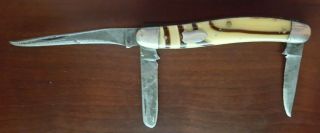 Schrade Usa 896k Butter And Molasses 3 Blade Knife